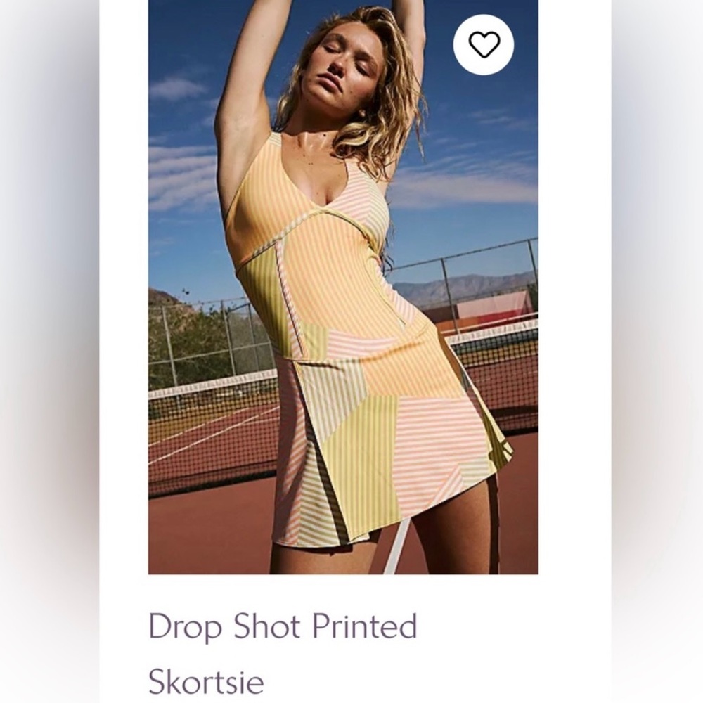 Free People Drop Top Printed Skortsie